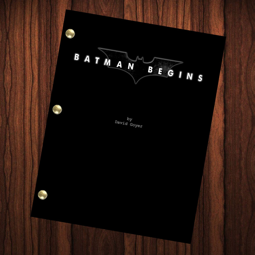 Batman Begins Movie Script Reprint Full Screenplay Full Script