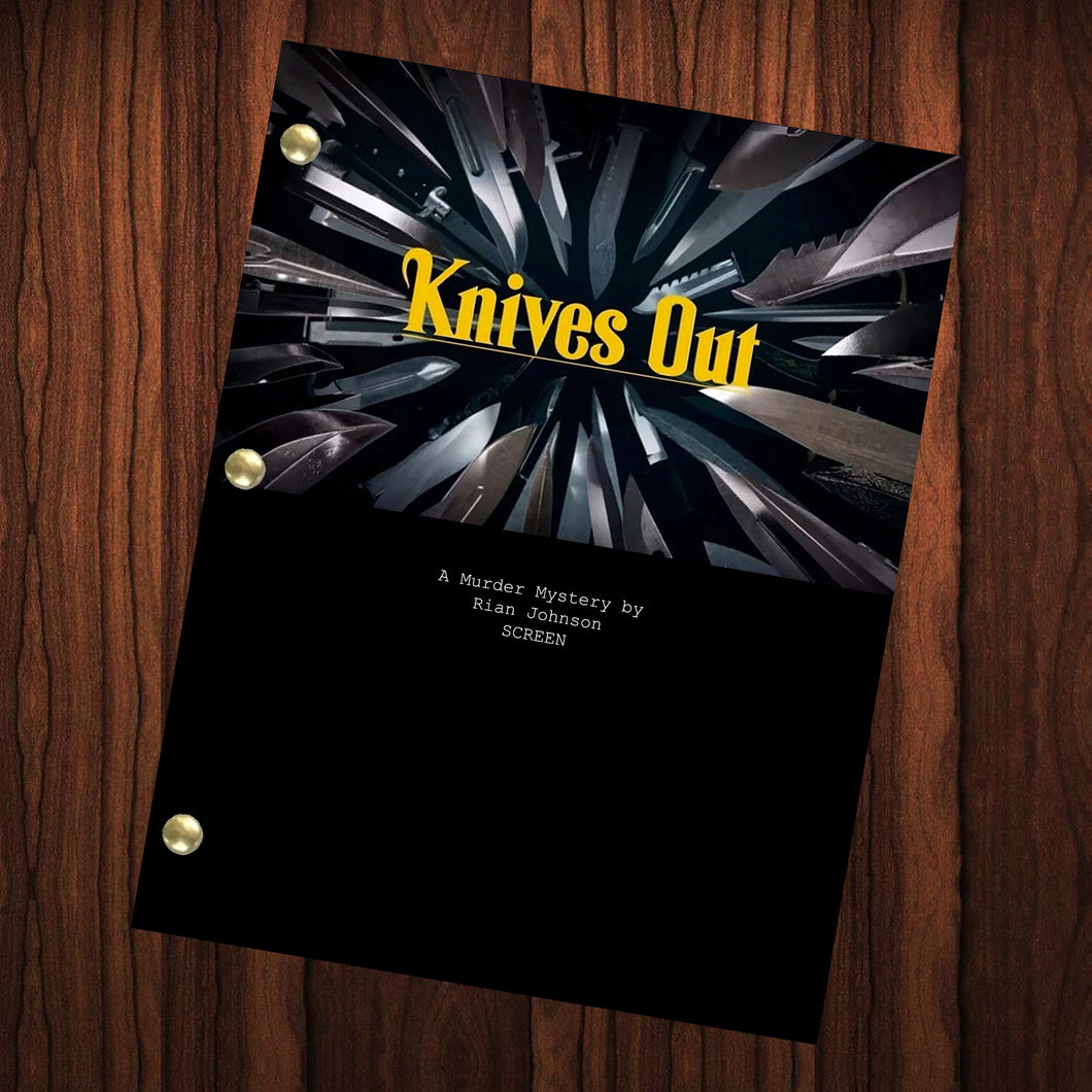 Knives Out Movie Script Reprint Full Screenplay Full Script Chris Evans