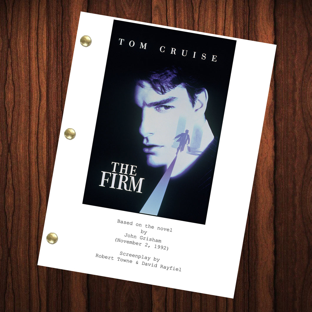 The Firm Movie Script Reprint Full Screenplay Full Script Tom Cruise