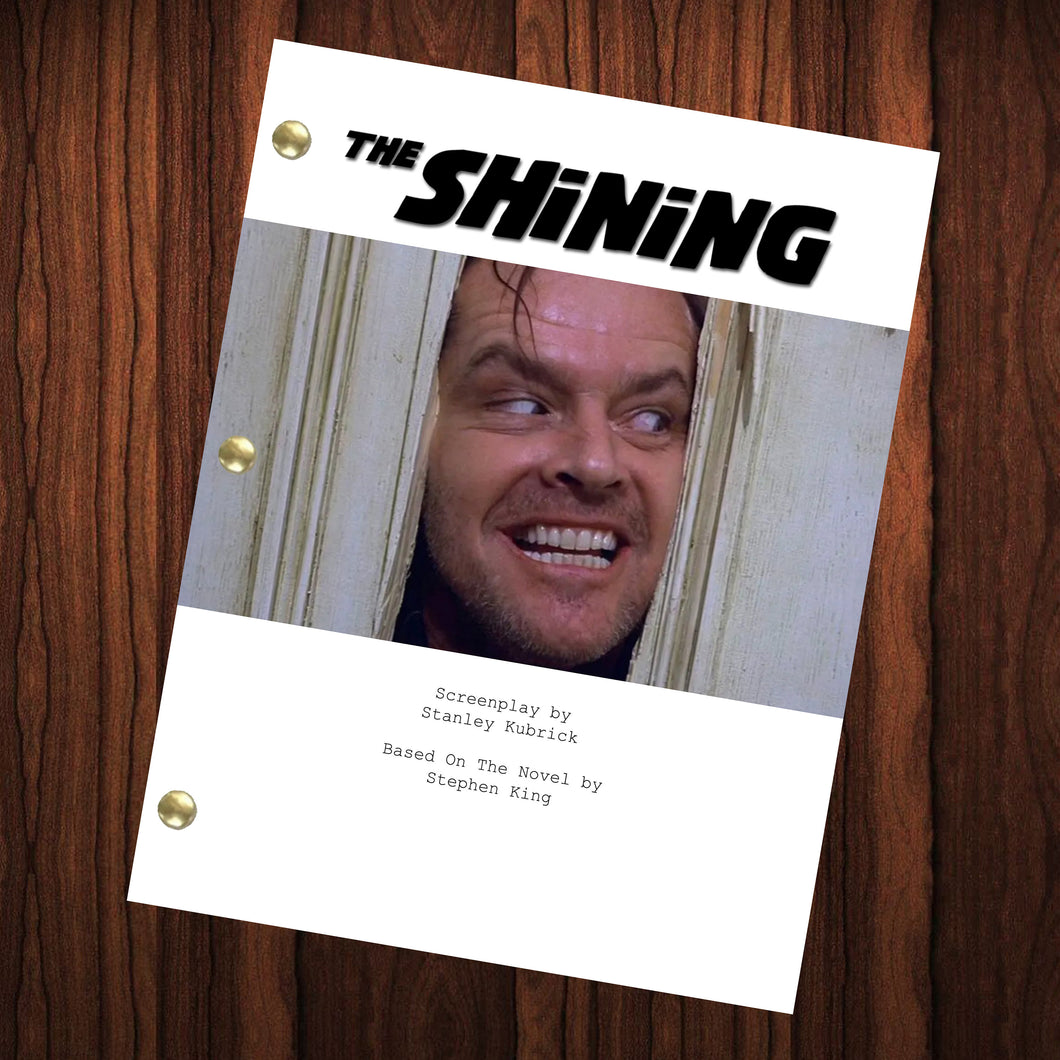 The Shining Movie Script Reprint Full Screenplay Full Script Stephen King