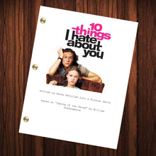 Load image into Gallery viewer, 10 Things I Hate About You Movie Script Reprint Full Screenplay Full Script
