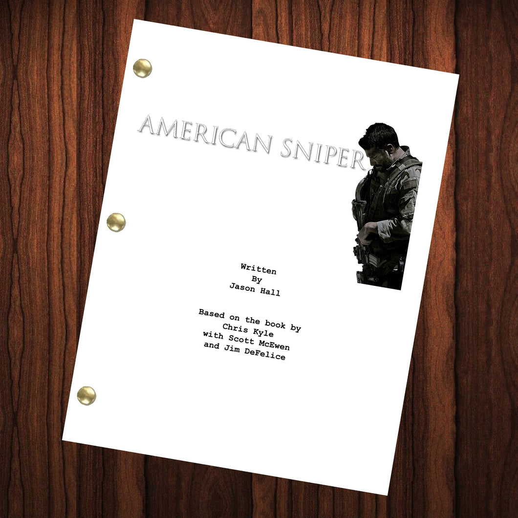 American Sniper Movie Script Reprint Full Screenplay Full Script