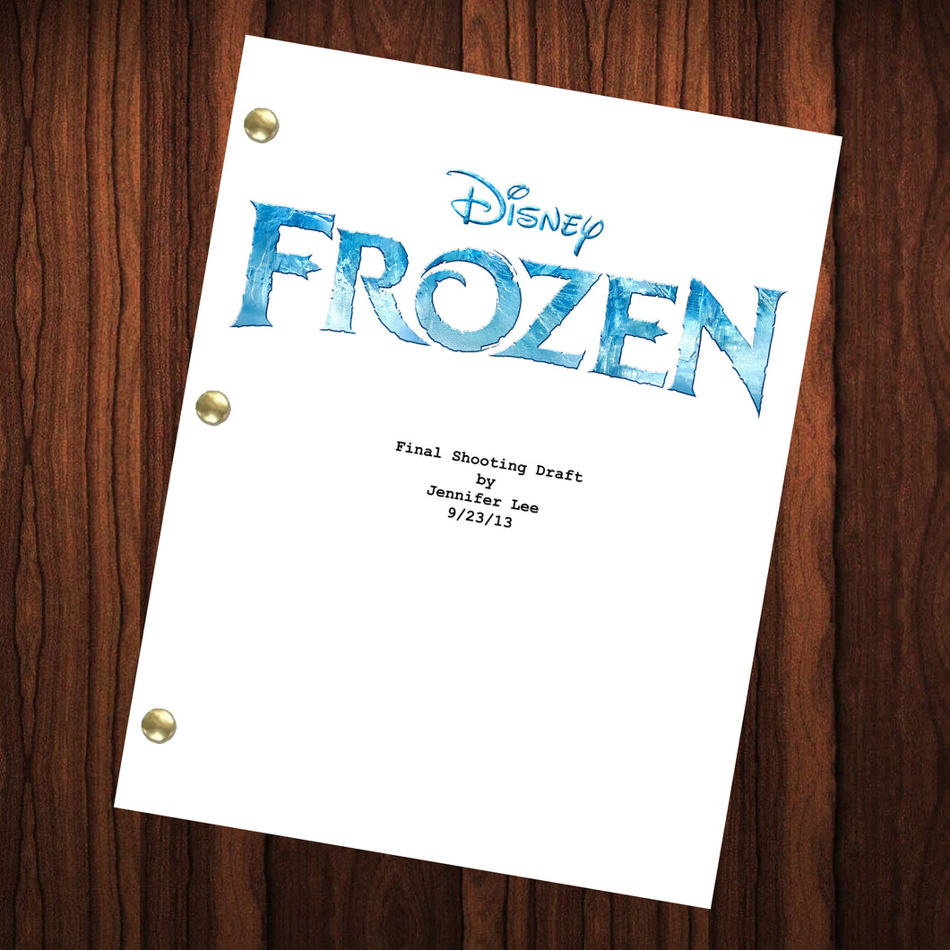 Frozen Movie Script Reprint Full Screenplay Full Script