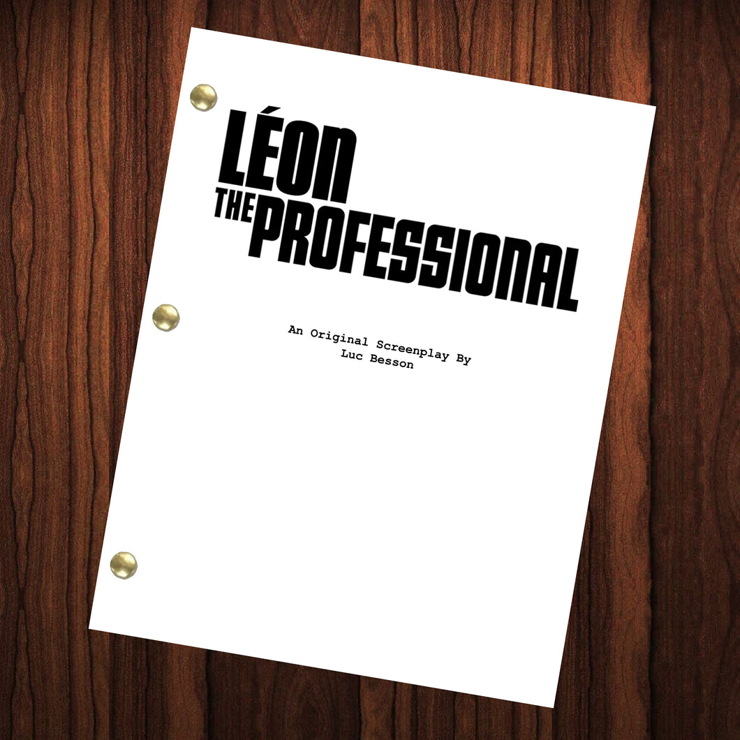 Leon The Professional Movie Script Reprint Full Screenplay Full Script Léon: The Professional