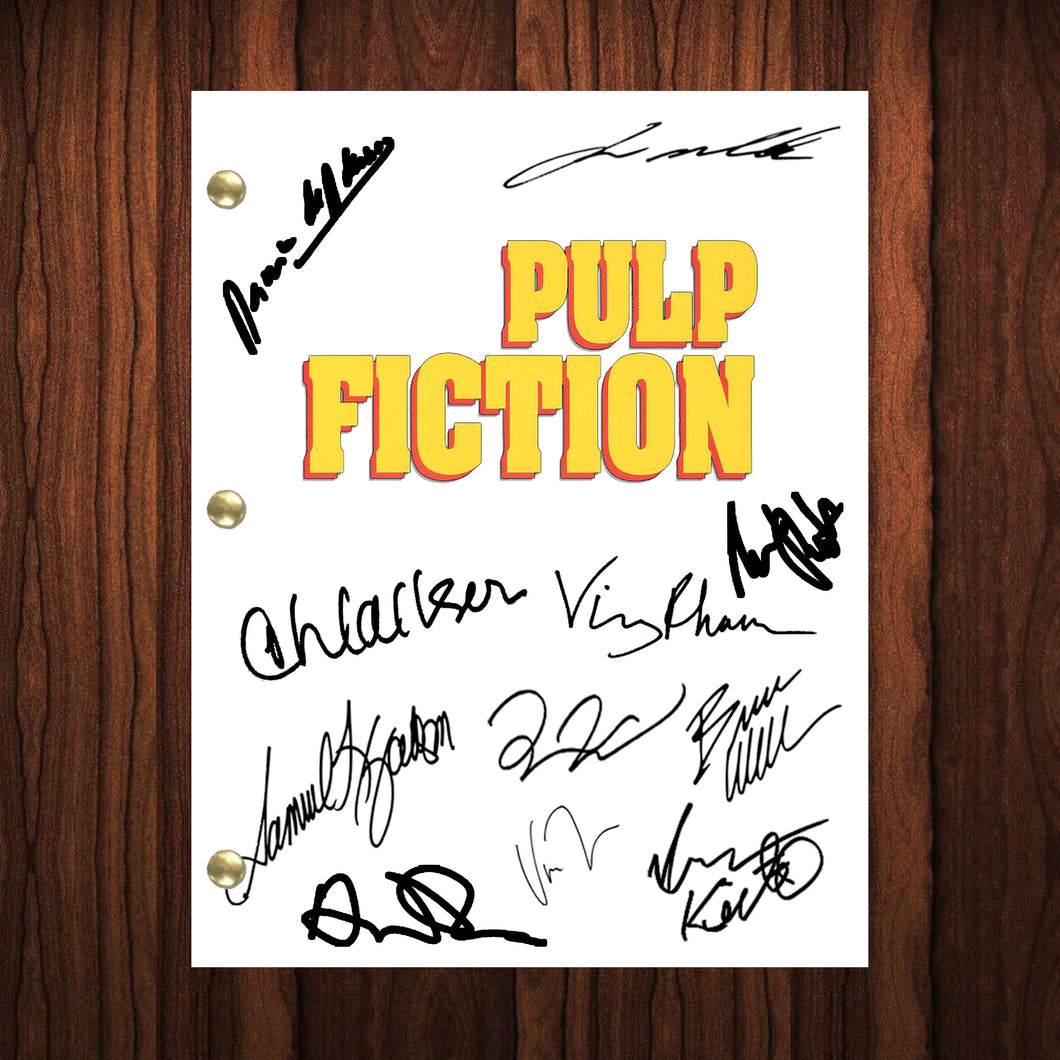 Pulp Fiction Signed Autographed Script Full Screenplay Full Script Reprint