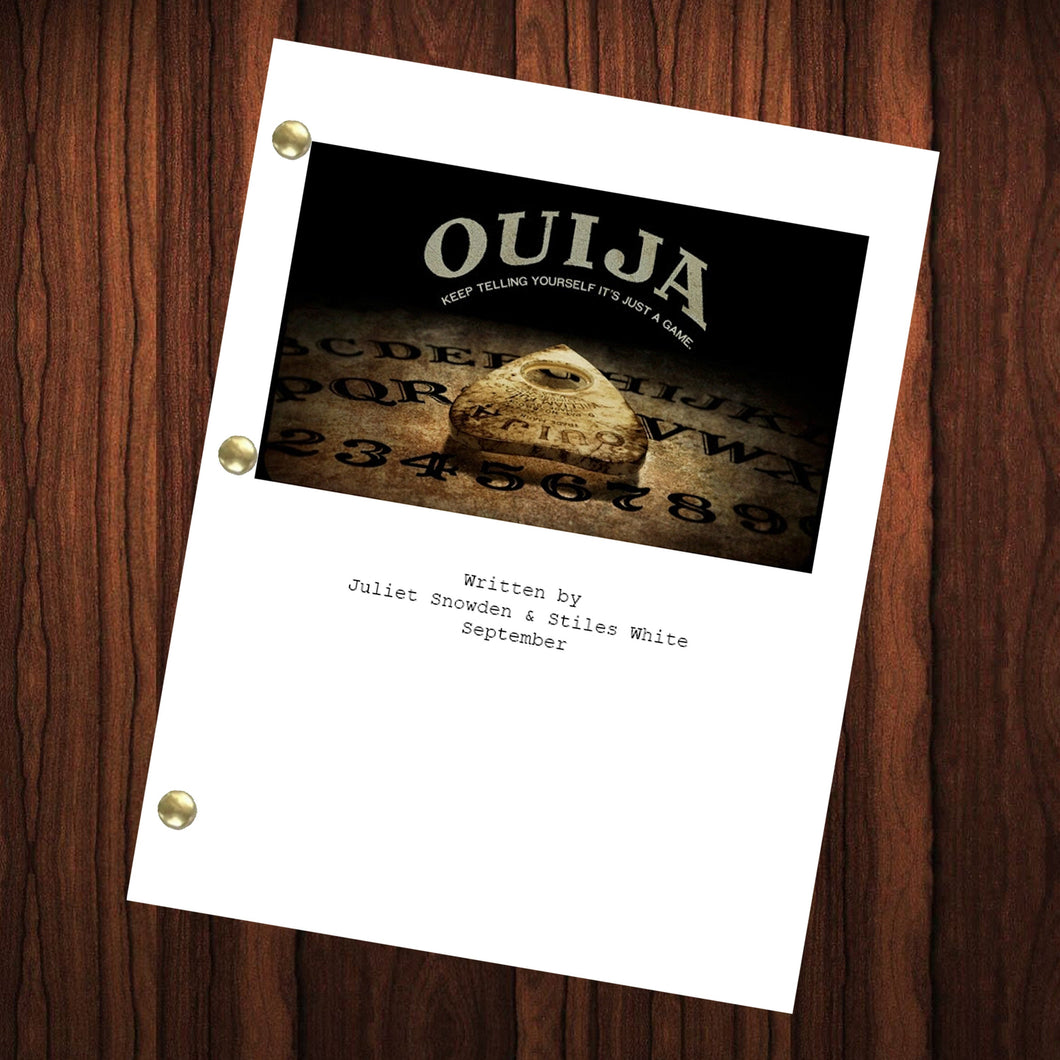 Ouija Movie Script Reprint Full Screenplay Full Script