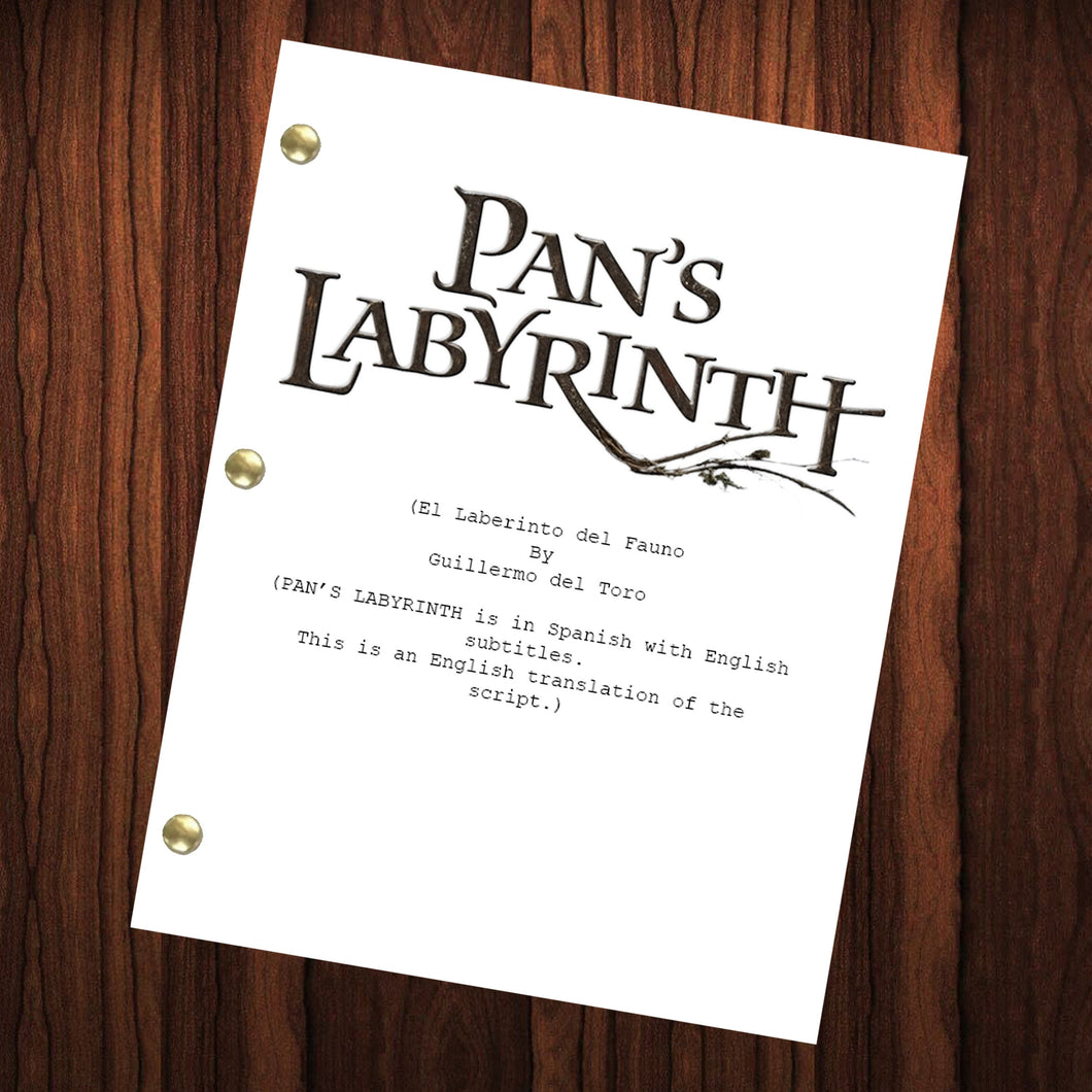 Pan's Labyrinth Movie Script Reprint Full Screenplay Full Script Guillermo del Toro