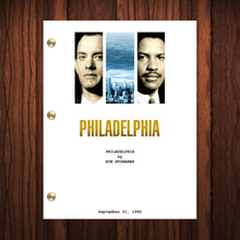 Load image into Gallery viewer, Philadelphia Movie Script Reprint Full Screenplay Full Script Philadelphia
