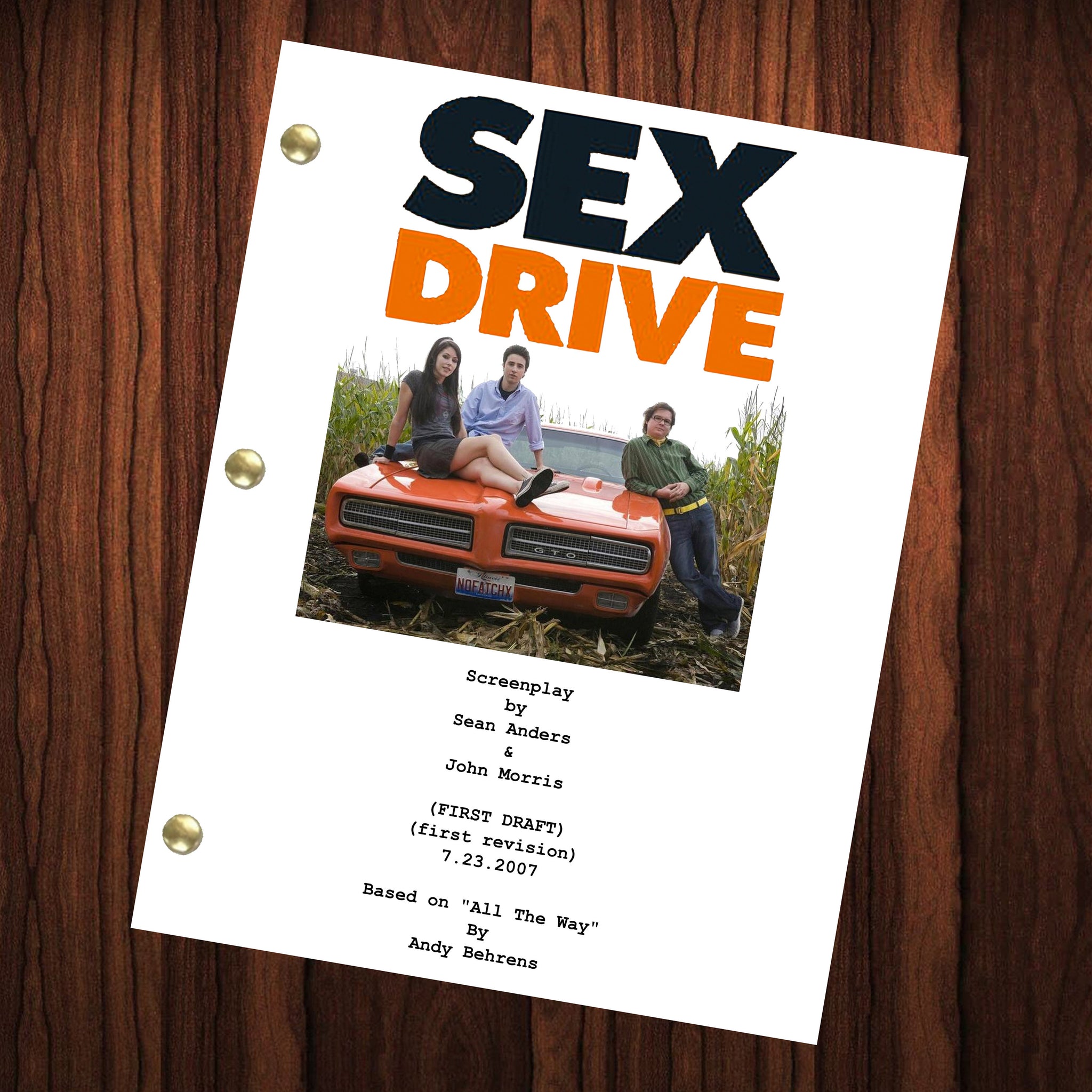 Sex Drive Movie Script Reprint Full Screenplay Full Script – Hollywood  Reprints