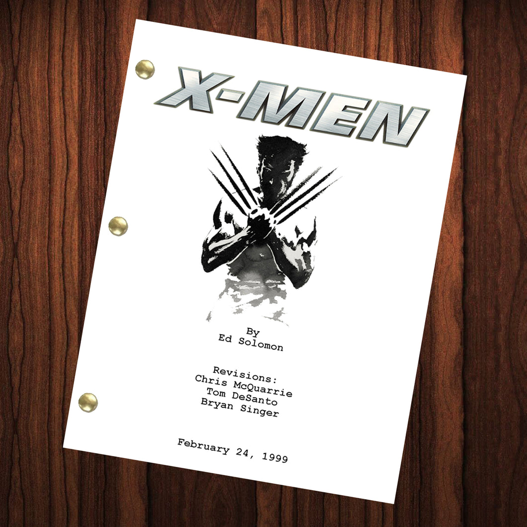 X Men Movie Script Reprint Full Screenplay Full Script X-Men