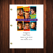 Load image into Gallery viewer, The Rules Of Attraction Movie Script Reprint Full Screenplay Full Script Ian Somerhalder
