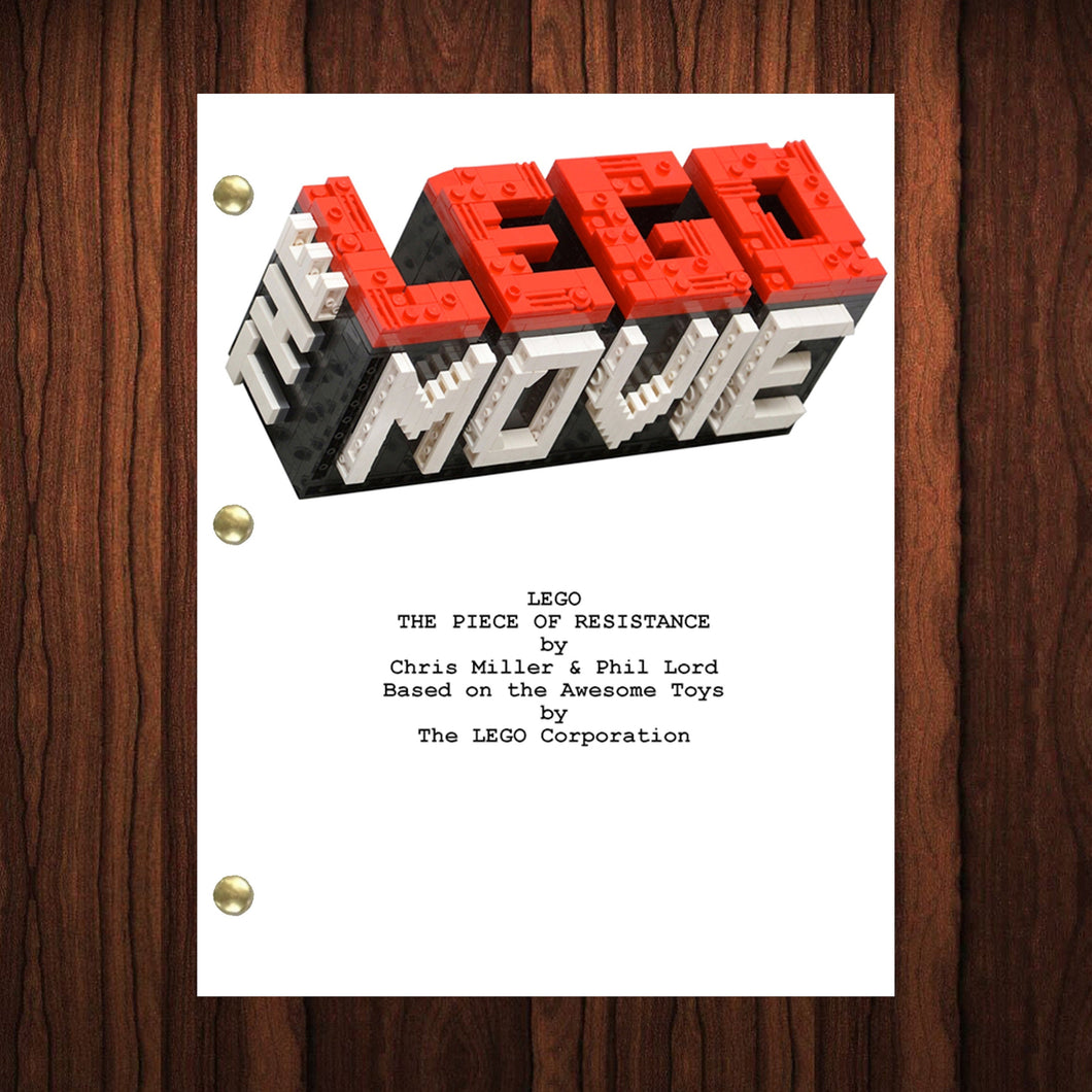 The Lego Movie Script Reprint Full Screenplay Full Script Lego