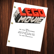Load image into Gallery viewer, The Lego Movie Script Reprint Full Screenplay Full Script Lego
