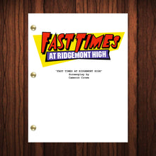 Load image into Gallery viewer, Fast Times At Ridgemont High Movie Script Reprint Full Screenplay Full Script
