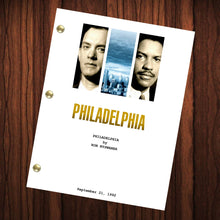 Load image into Gallery viewer, Philadelphia Movie Script Reprint Full Screenplay Full Script Philadelphia
