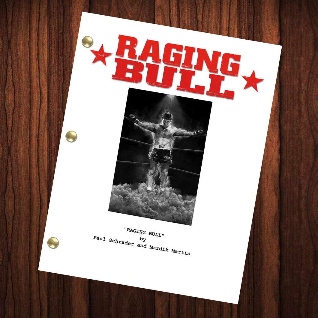 Raging Bull Movie Script Reprint Full Screenplay Full Script