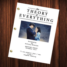 Load image into Gallery viewer, The Theory of Everything Movie Script Reprint Full Screenplay Full Script Stephen Hawking
