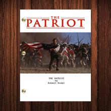 Load image into Gallery viewer, The Patriot Movie Script Reprint Full Screenplay Full Script Patriot

