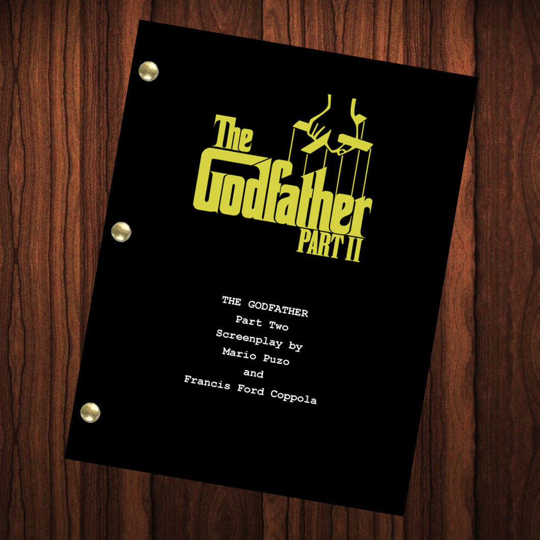The Godfather Two Movie Script Reprint Full Screenplay Full Script The Godfather Part Two 2