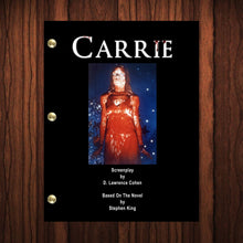 Load image into Gallery viewer, Carrie Movie Script Reprint Full Screenplay Full Script Carrie Stephen King Movie
