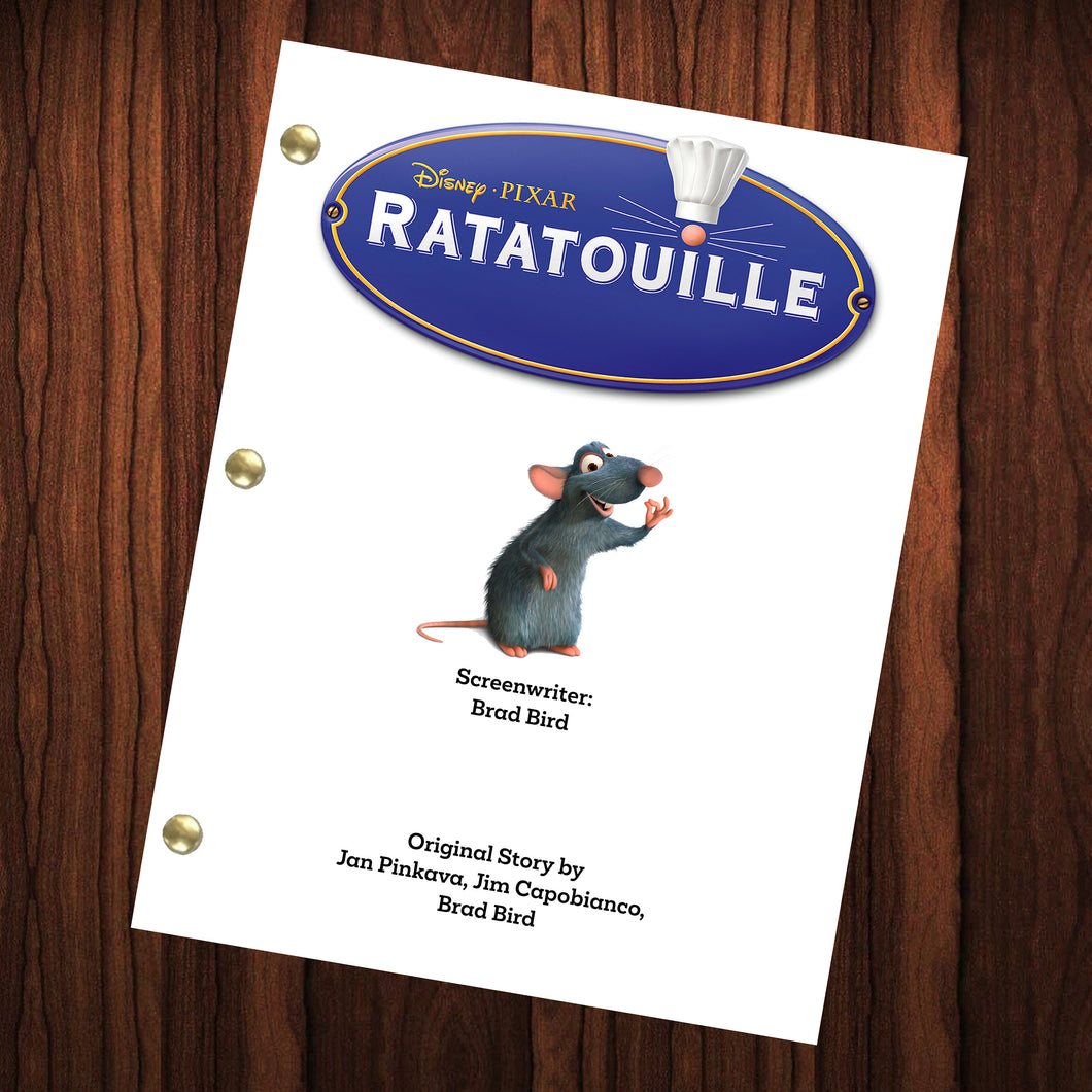 Ratatouille Movie Script Reprint Full Screenplay Full Script Ratatouille