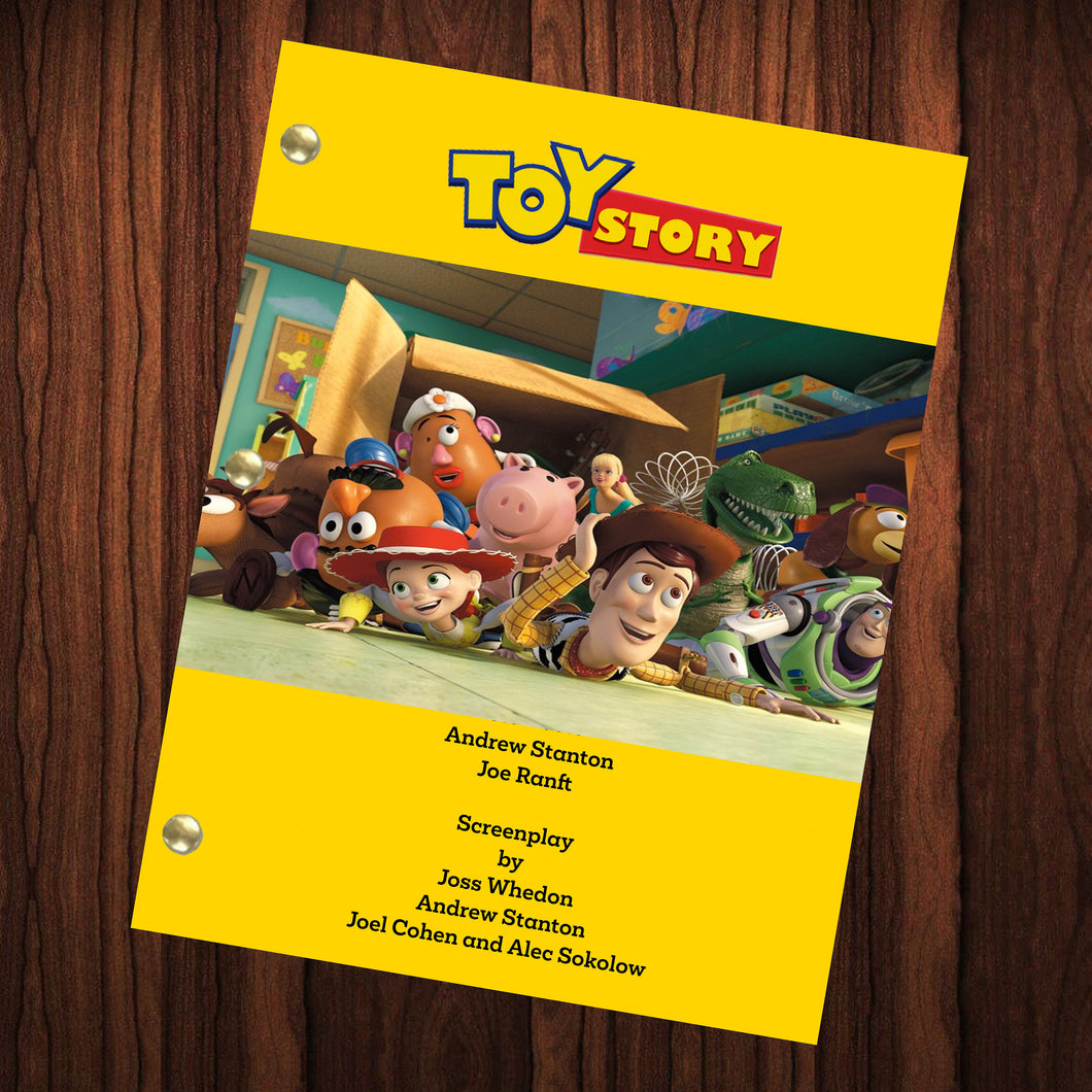 Toy Story Movie Script Reprint Full Screenplay Full Script Toy Story 1