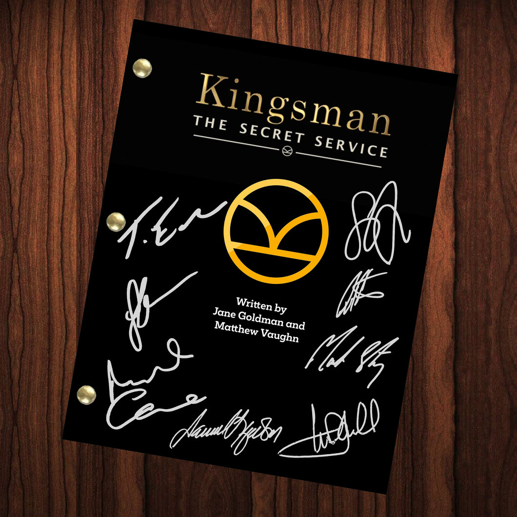 Kingsmen Movie Signed Autographed Script Full Screenplay Full Script Reprint The Secret Service Taron Egerton