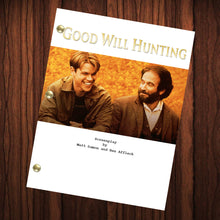 Load image into Gallery viewer, Good Will Hunting Movie Script Reprint Full Screenplay Full Script Robin Williams Matt Damon

