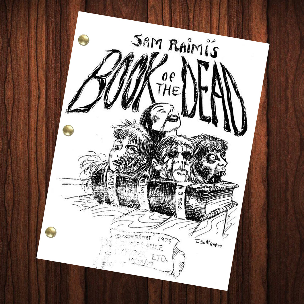 The Evil Dead Movie Script Reprint Full Screenplay Full Script Book of the Dead  Bruce Campbell Ellen Sandweiss Horror Movie Script