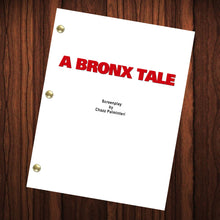 Load image into Gallery viewer, A Bronx Tale Movie Script Reprint Full Screenplay Full Script
