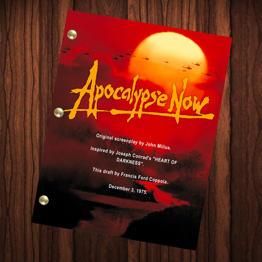 Apocalypse Now Movie Script Reprint Full Screenplay Full Script Martin Sheen Marlon Brando Dennis Hopper Laurence Fishburne Harrison Ford