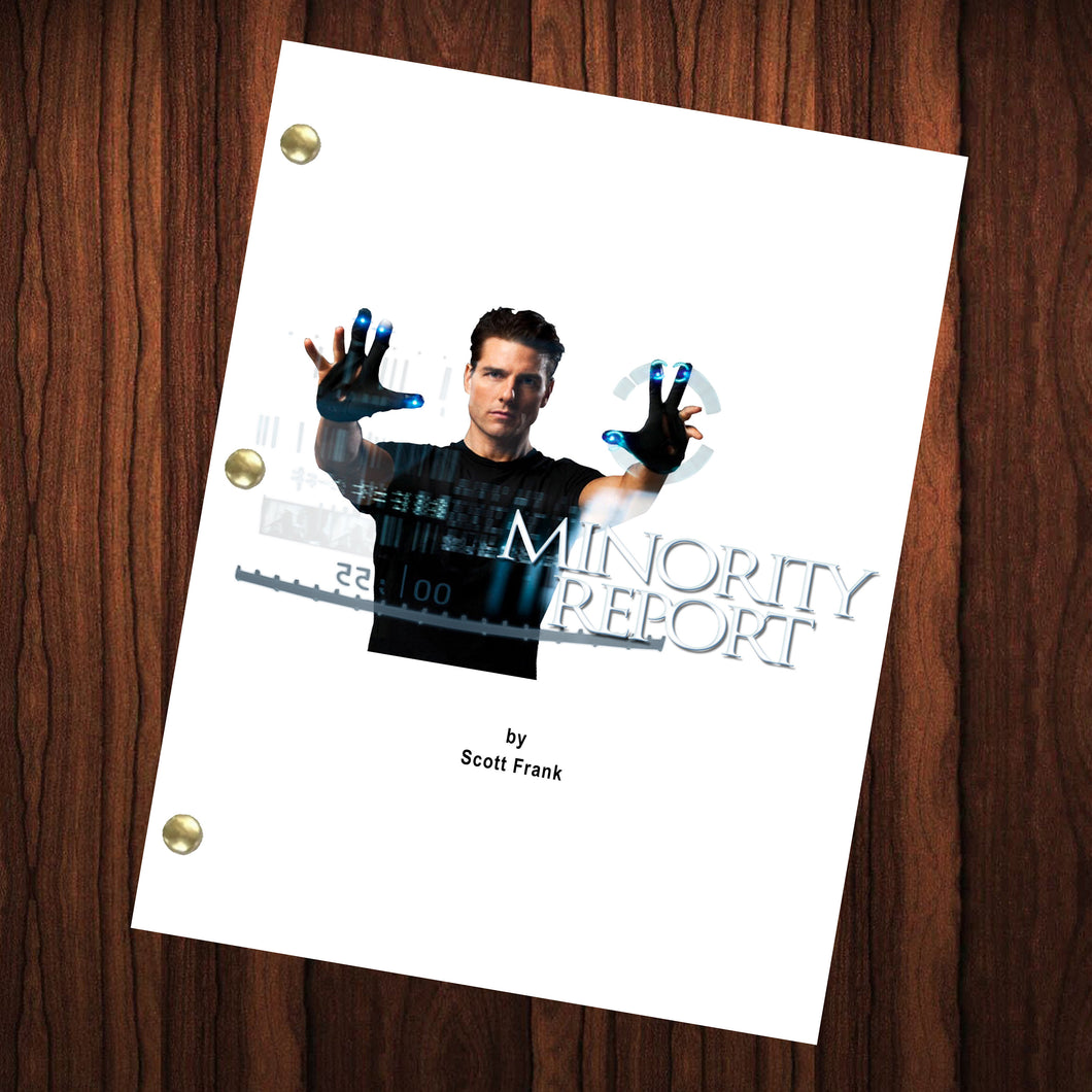 Minority Report Movie Script Reprint Full Screenplay Full Script Tom Cruise