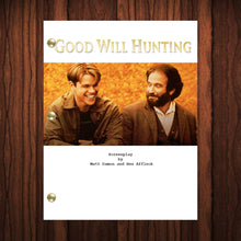 Load image into Gallery viewer, Good Will Hunting Movie Script Reprint Full Screenplay Full Script Robin Williams Matt Damon
