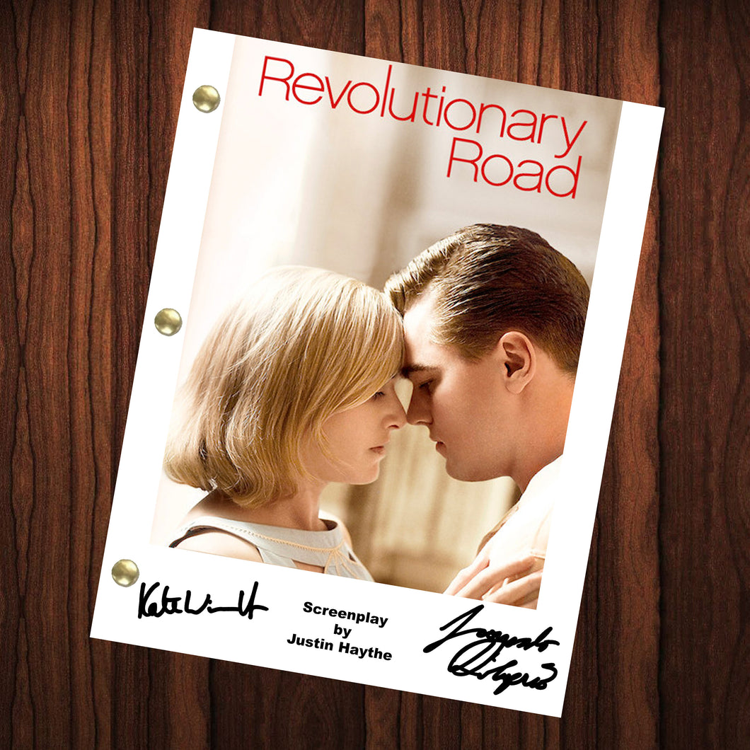 Revolutionary Road Autographed Signed Movie Script Reprint Kate Winslet Leonardo DiCaprio Autograph Reprint Full Screenplay Full Script