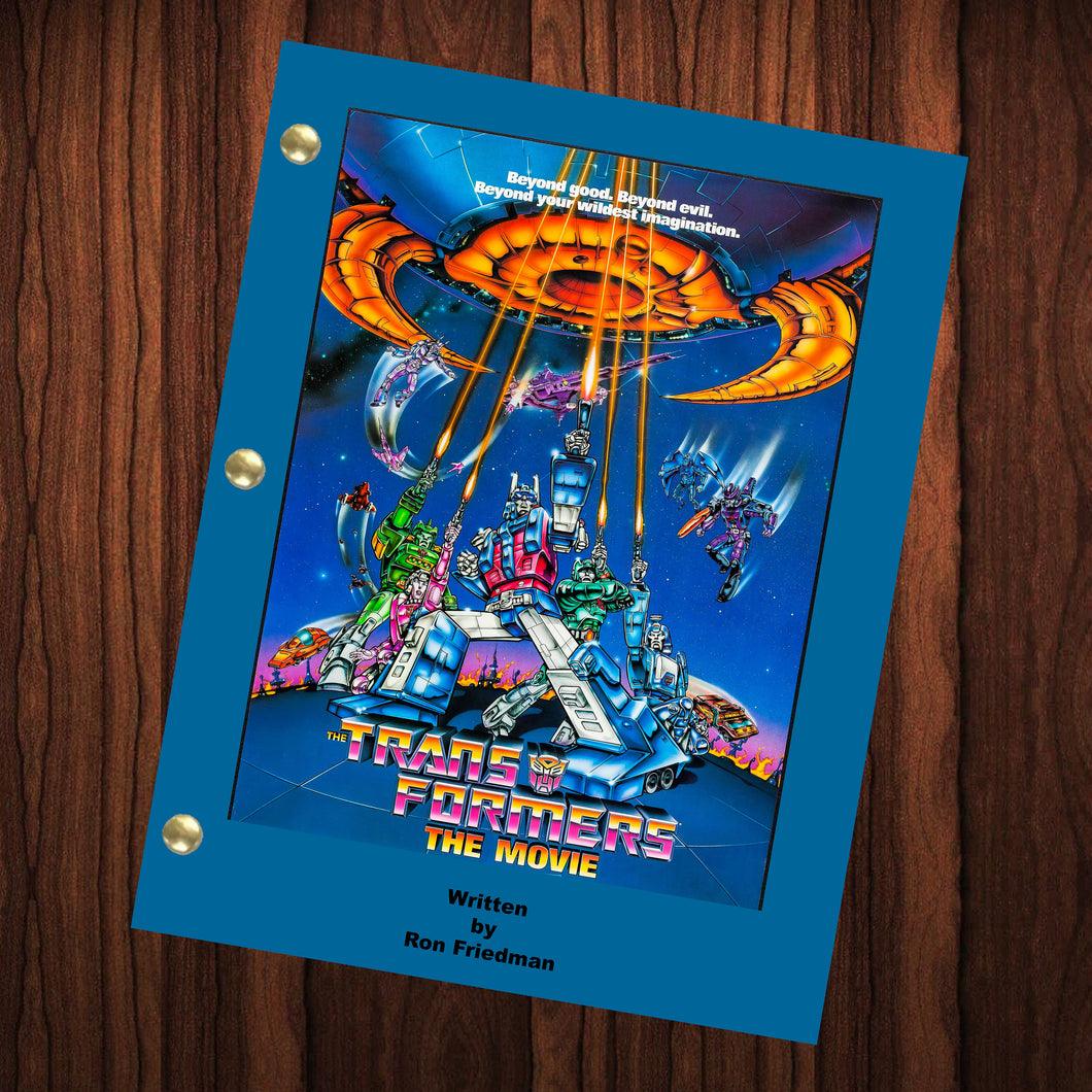 Transformers Movie Script Reprint Full Screenplay Full Script Transformers 1986 The Transformers The Movie