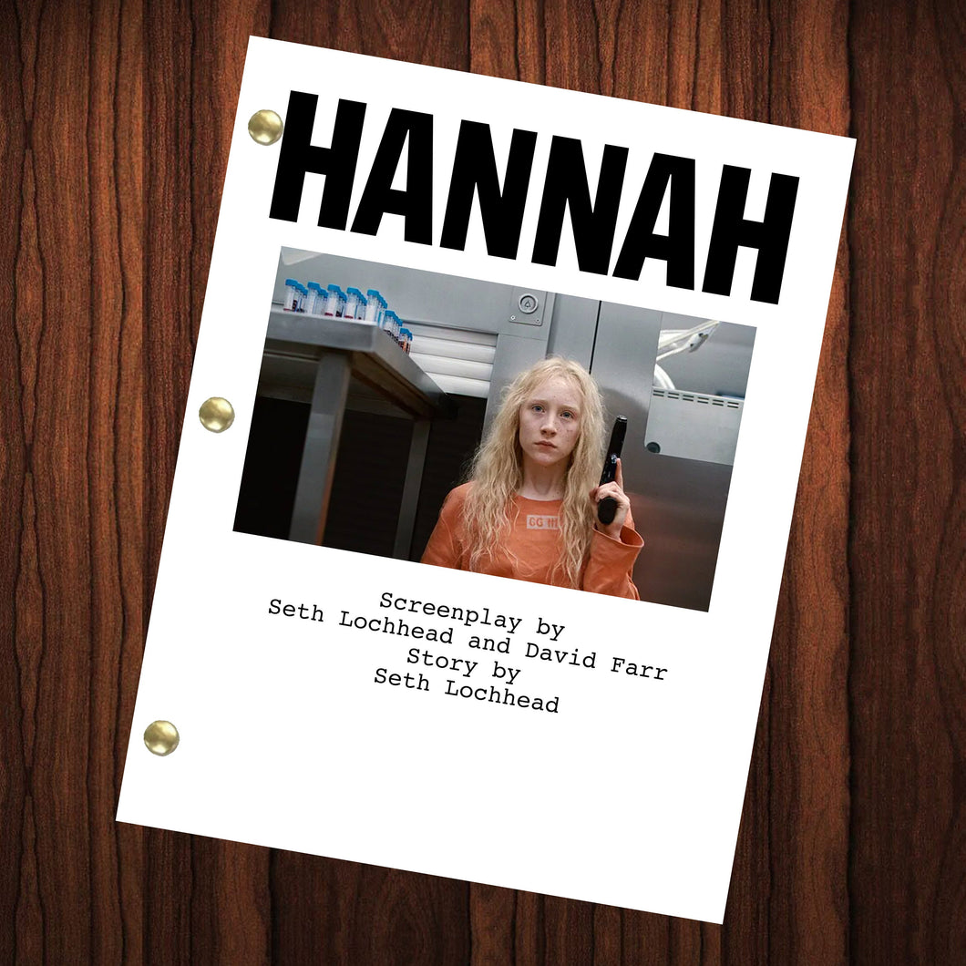 Hanna Movie Script Reprint Full Screenplay Full Script Horror Movie Cinema