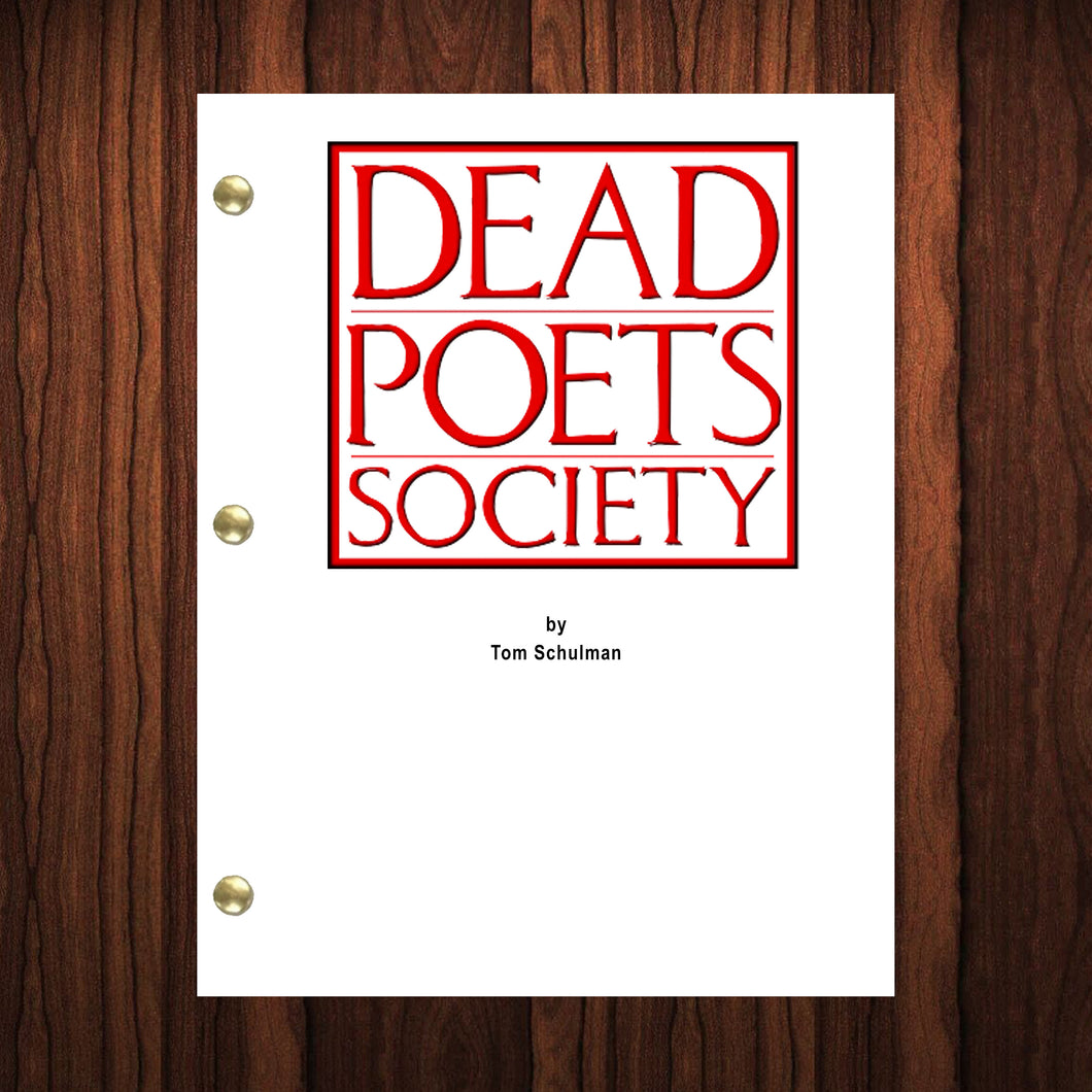 Dead Poets Society Movie Script Reprint Full Screenplay Full Script Robin Williams Ethan Hawke