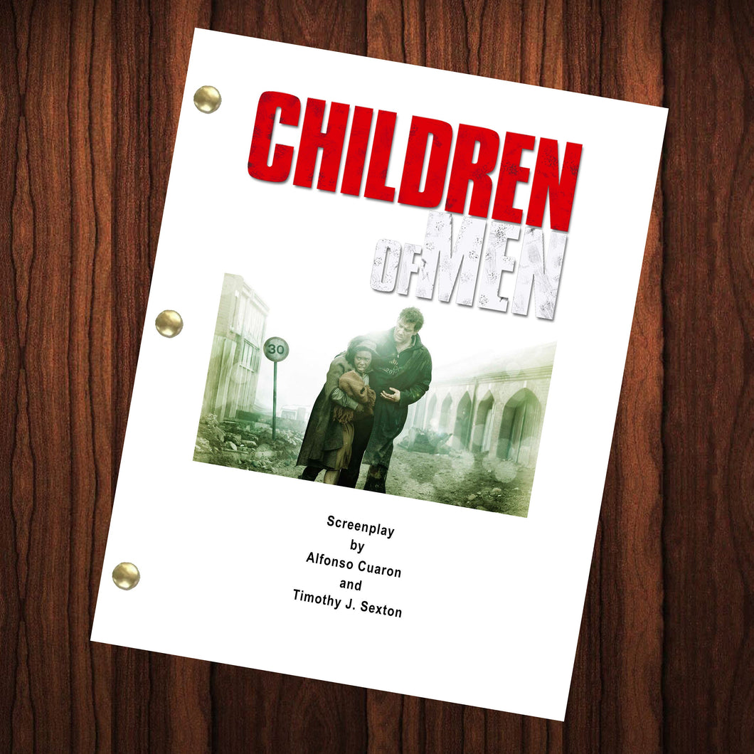 Children Of Men Movie Script Reprint Full Screenplay Full Script