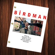Load image into Gallery viewer, Birdman Movie Script Reprint Full Screenplay Full Script Michael Keaton Edward Norton Emma Stone Naomi Watts Zach Galifianakis
