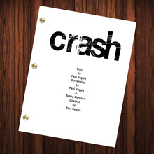 Load image into Gallery viewer, Crash Movie Script Reprint Full Screenplay Full Script
