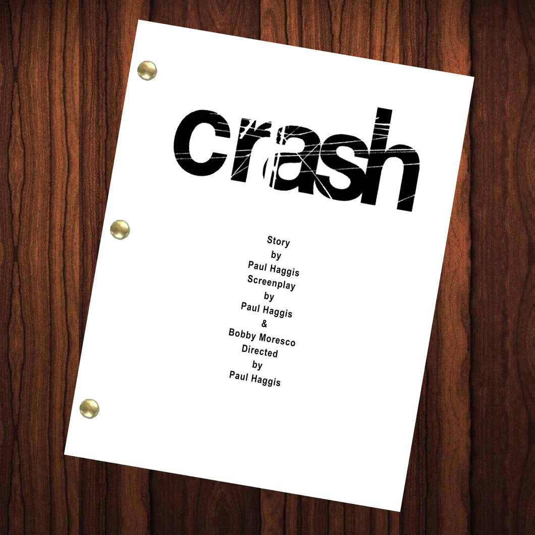 Crash Movie Script Reprint Full Screenplay Full Script