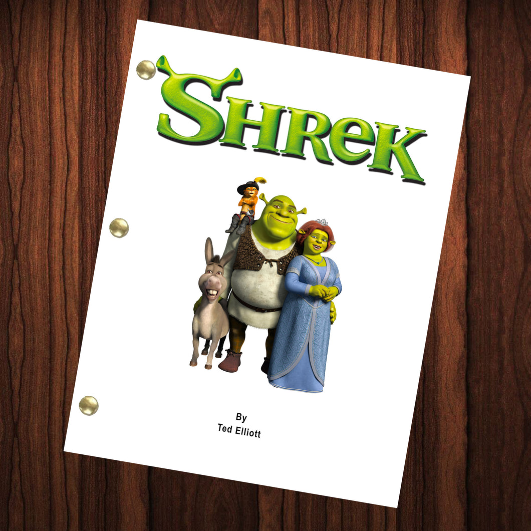 Shrek Movie Script Reprint Full Screenplay Full Script