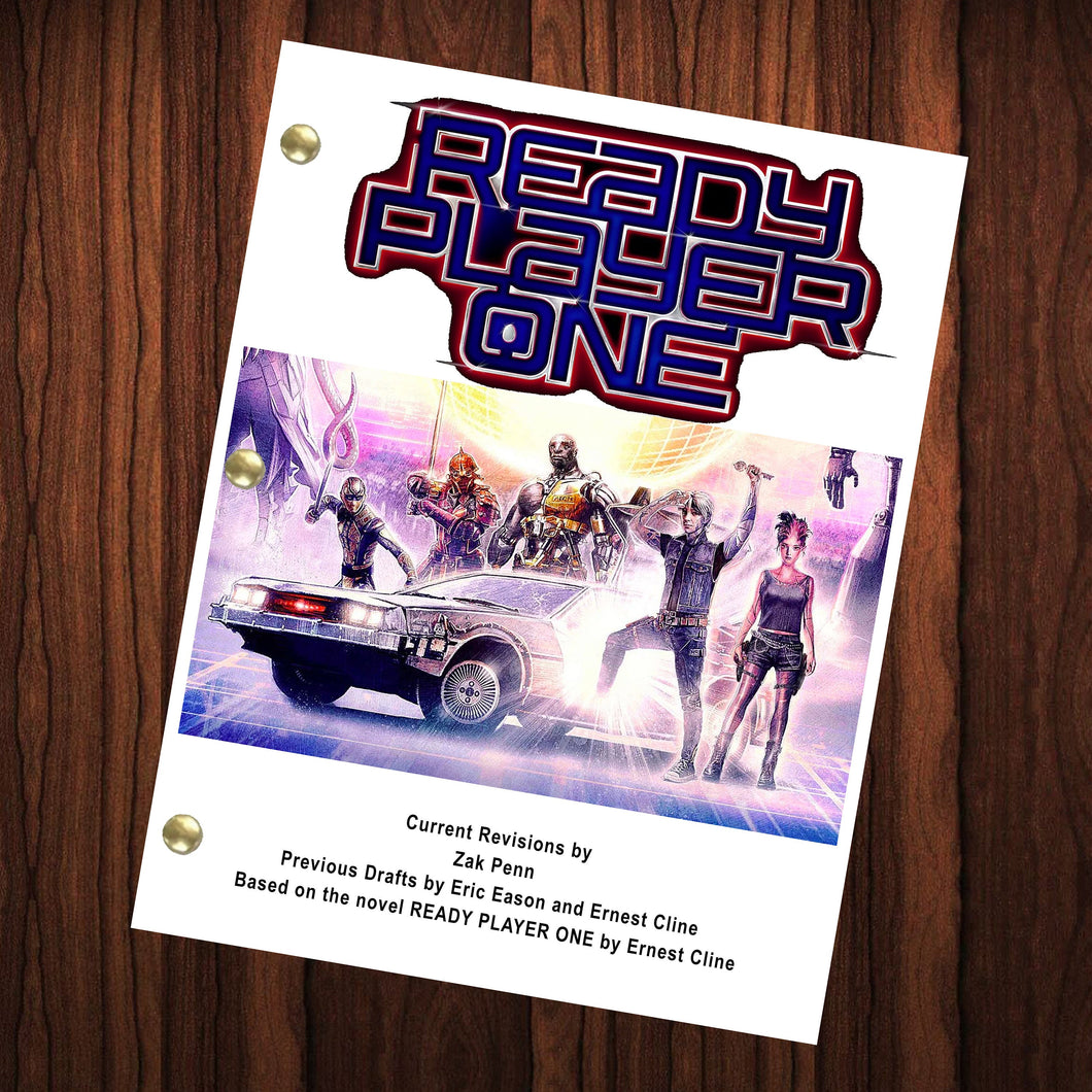 Ready Player One Movie Script Reprint Full Screenplay Full Script Steven Spielberg  Science Fiction Movie