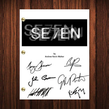 Load image into Gallery viewer, Seven Se7en Autographed Signed Movie Script Reprint Brad Pitt Morgan Freeman Gwyneth Paltrow Autograph Reprint Full Screenplay Full Script
