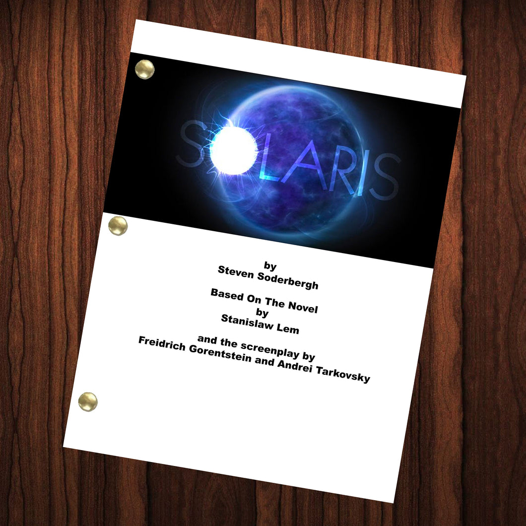 Solaris Movie Script Reprint Full Screenplay Full Script James Cameron George Clooney