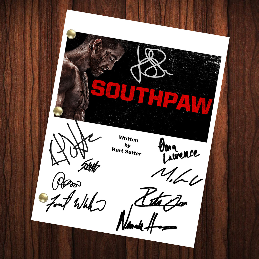 Southpaw Movie Script Autographed Signed Script Reprint Southpaw Cast Signed Autograph Reprint Full Screenplay Jake Gyllenhaal