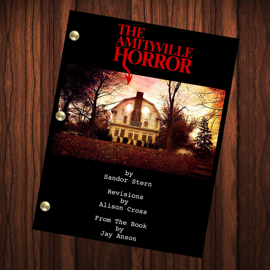 Amityville Horror Movie Script Reprint Full Screenplay Full Script Horror Movie Gift Horror