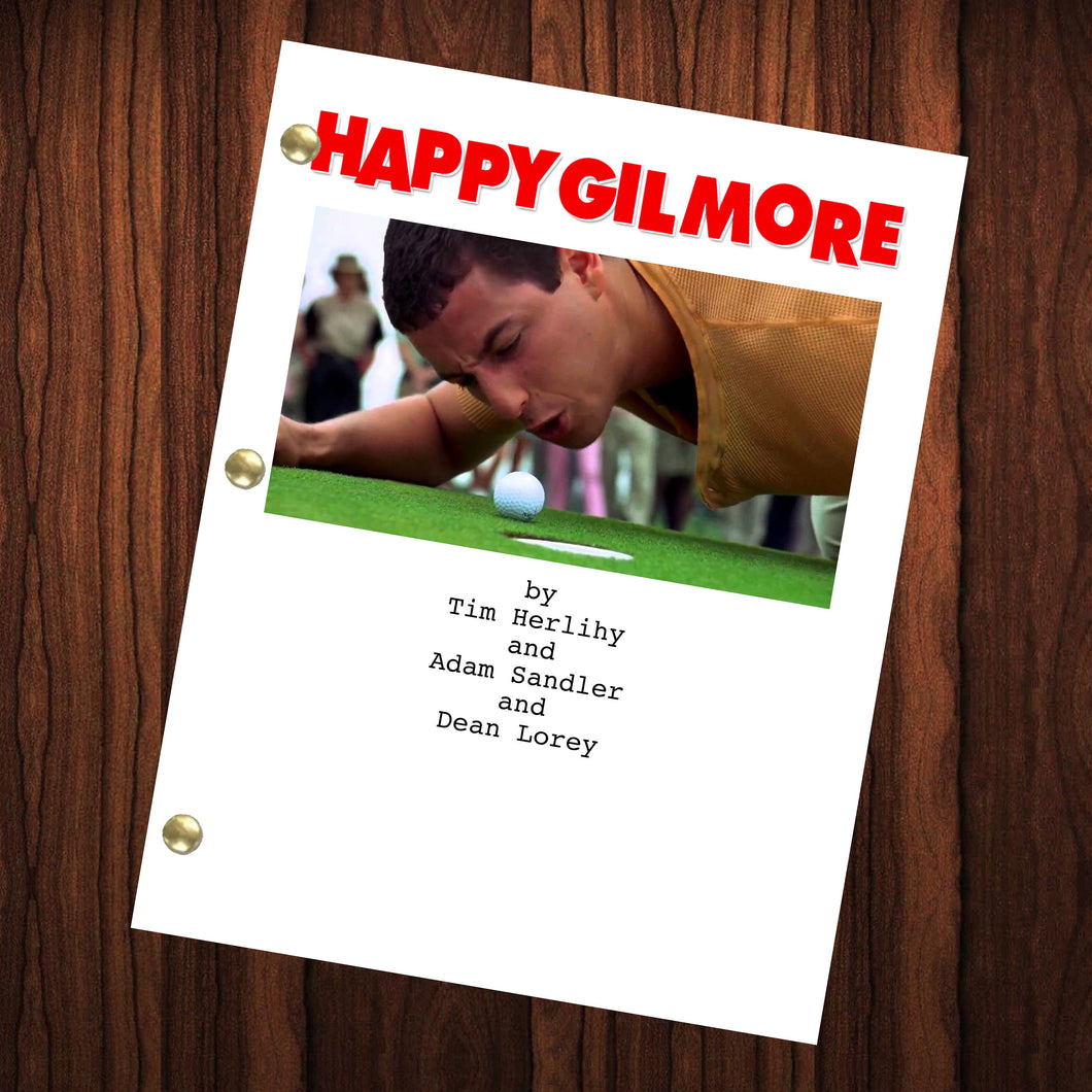 Happy Gilmore Movie Script Reprint Full Screenplay Full Script Movie Gift Cinema Theater