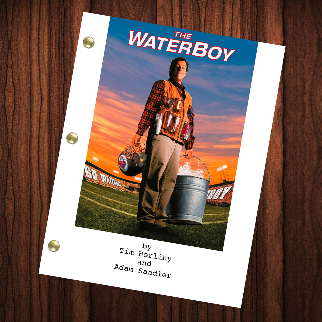 The Water Boy Movie Script Reprint Full Screenplay Full Script Movie Gift Cinema Theater Waterboy Robert Boucher Jr. Vicki Vallencourt