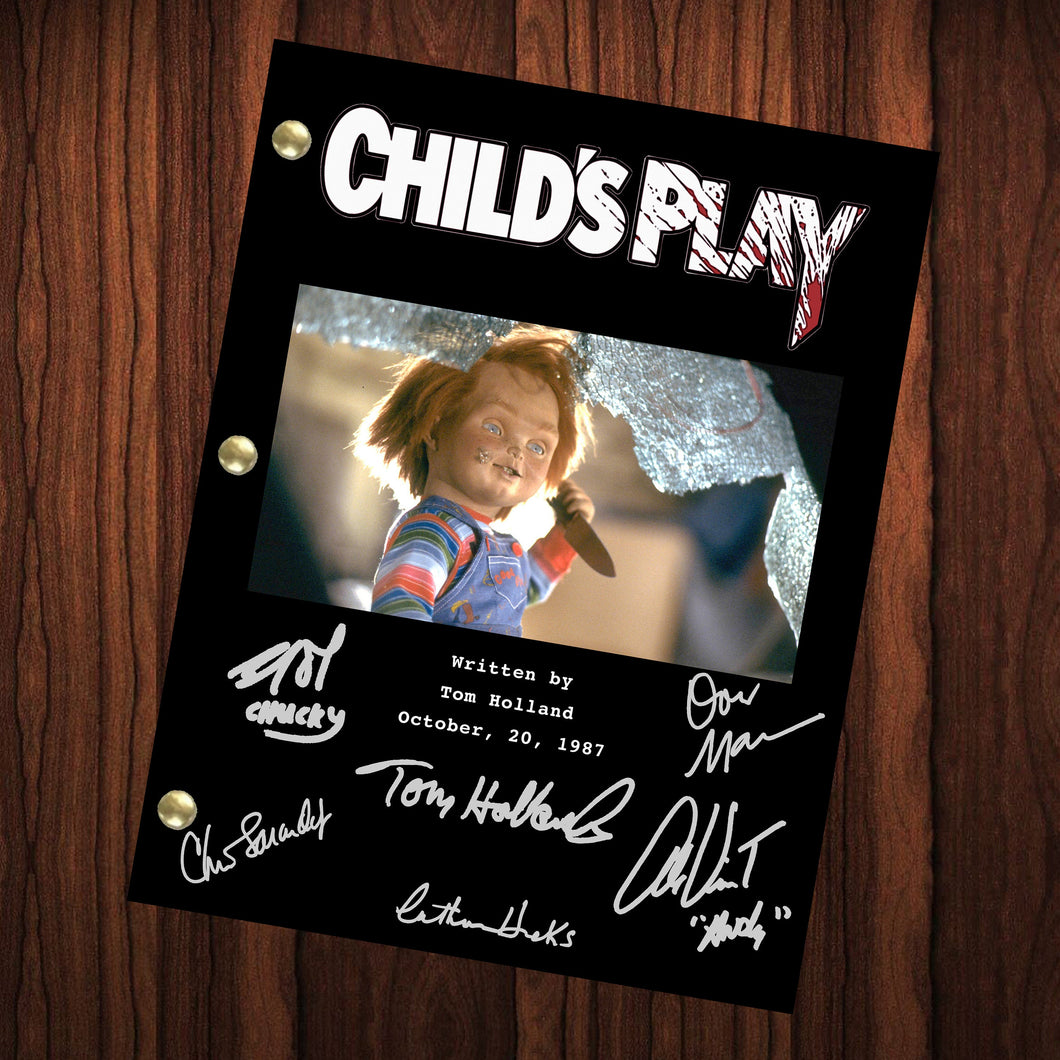 Child's Play Signed Autographed Script Full Screenplay Full Script Reprint Don Mancini Horror Film Classic Horror Chucky